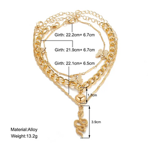 Golden Anklet Set